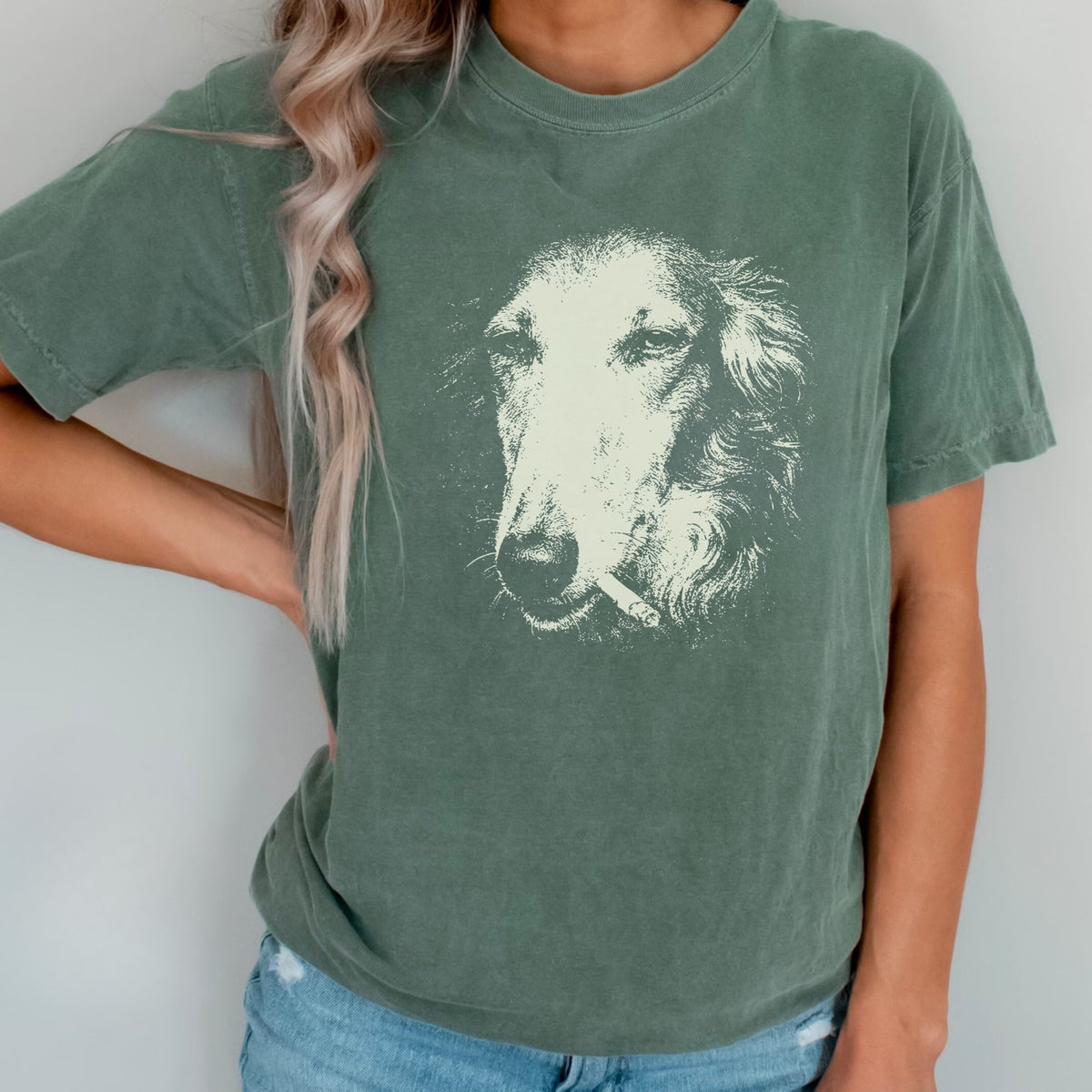Borzoi Smoking t-shirt