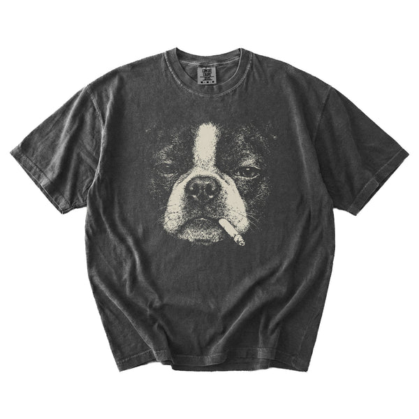 Boston Terrier Smoking t-shirt