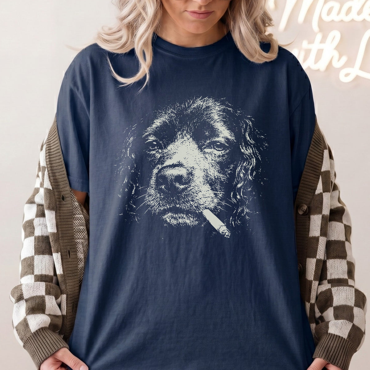 Boykin Spaniel Smoking t-shirt