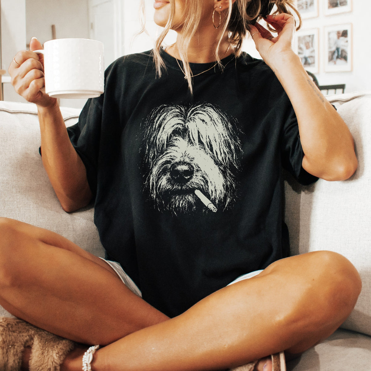 Briard Smoking t-shirt