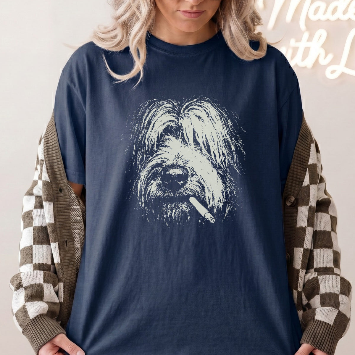 Briard Smoking t-shirt
