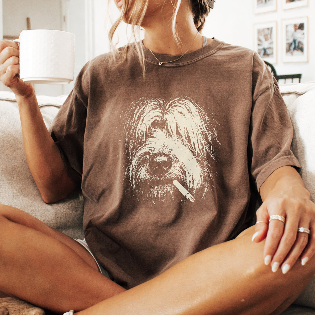 Briard Smoking t-shirt