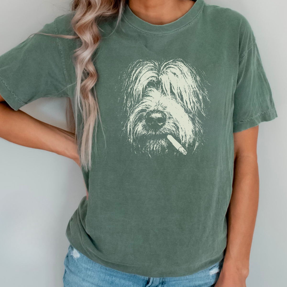 Briard Smoking t-shirt