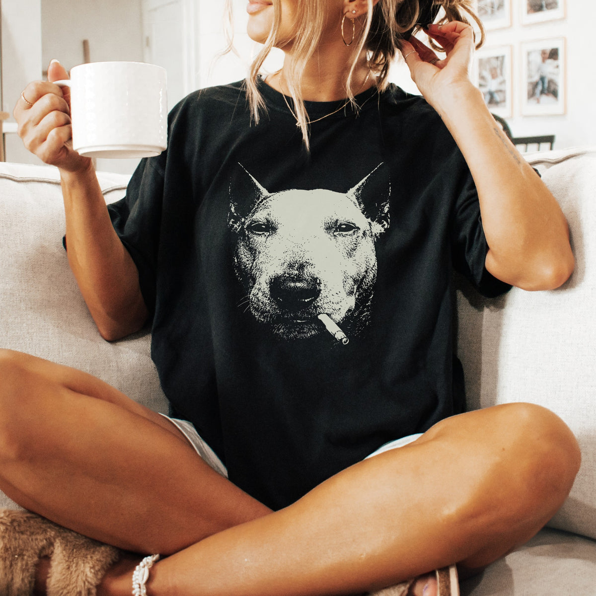 Bull Terrier Smoking t-shirt