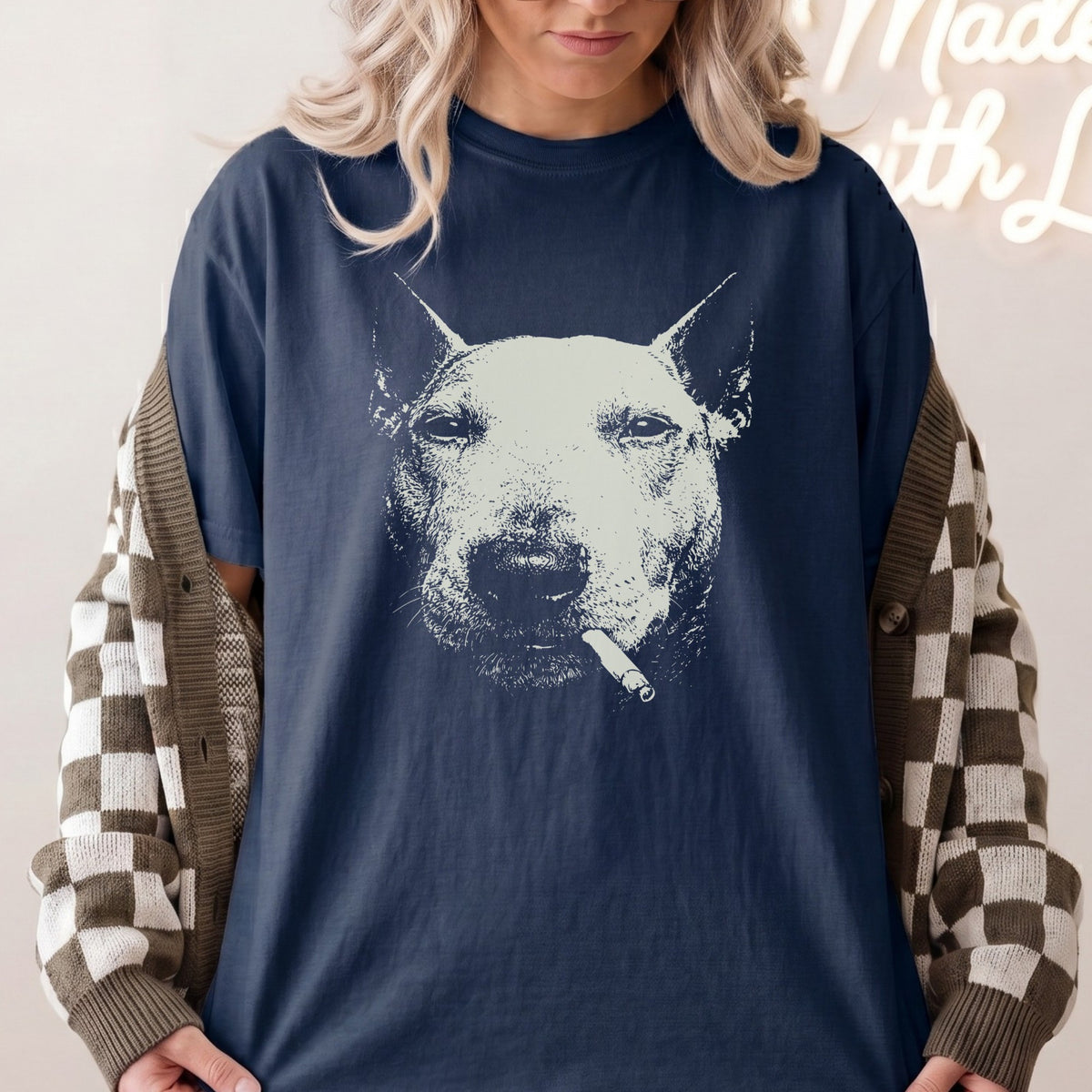 Bull Terrier Smoking t-shirt