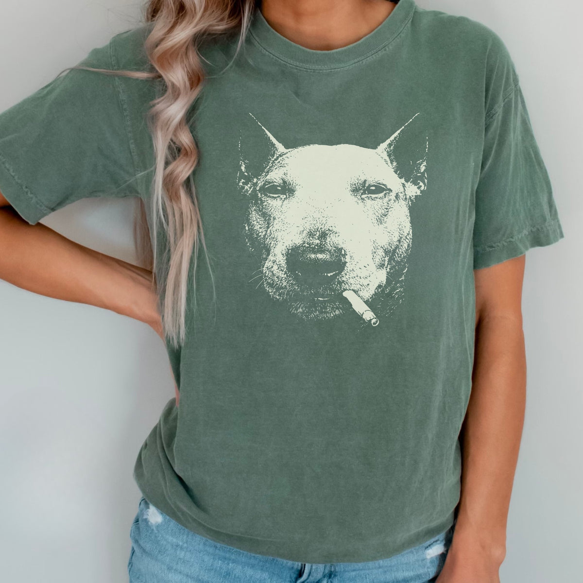 Bull Terrier Smoking t-shirt