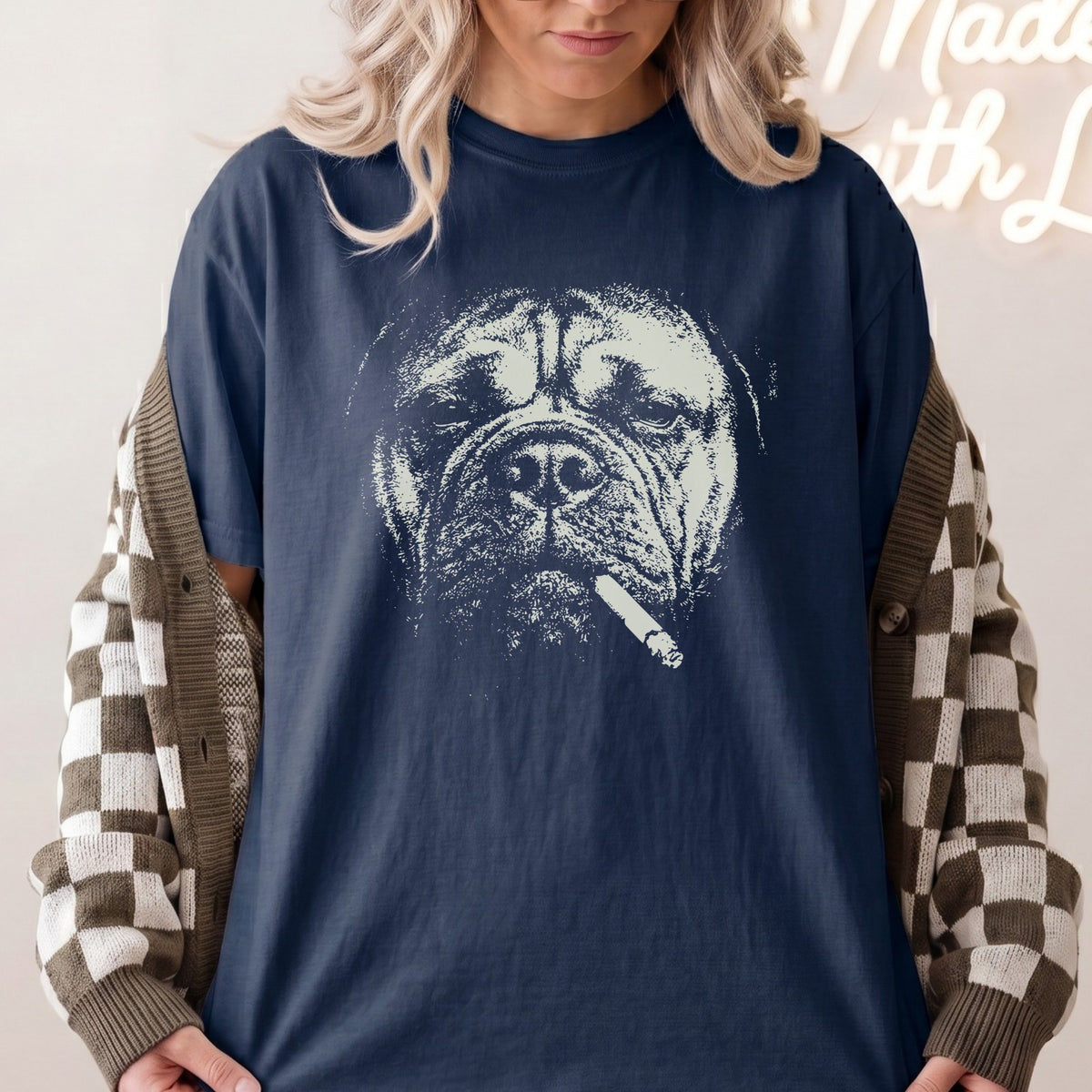 Bullmastiff Smoking t-shirt