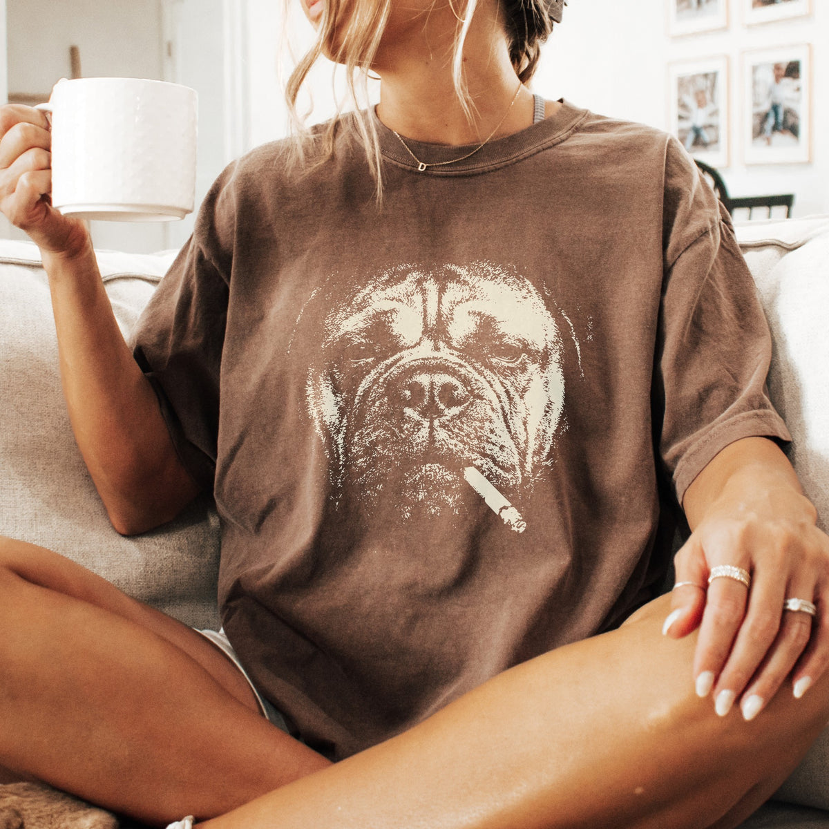 Bullmastiff Smoking t-shirt