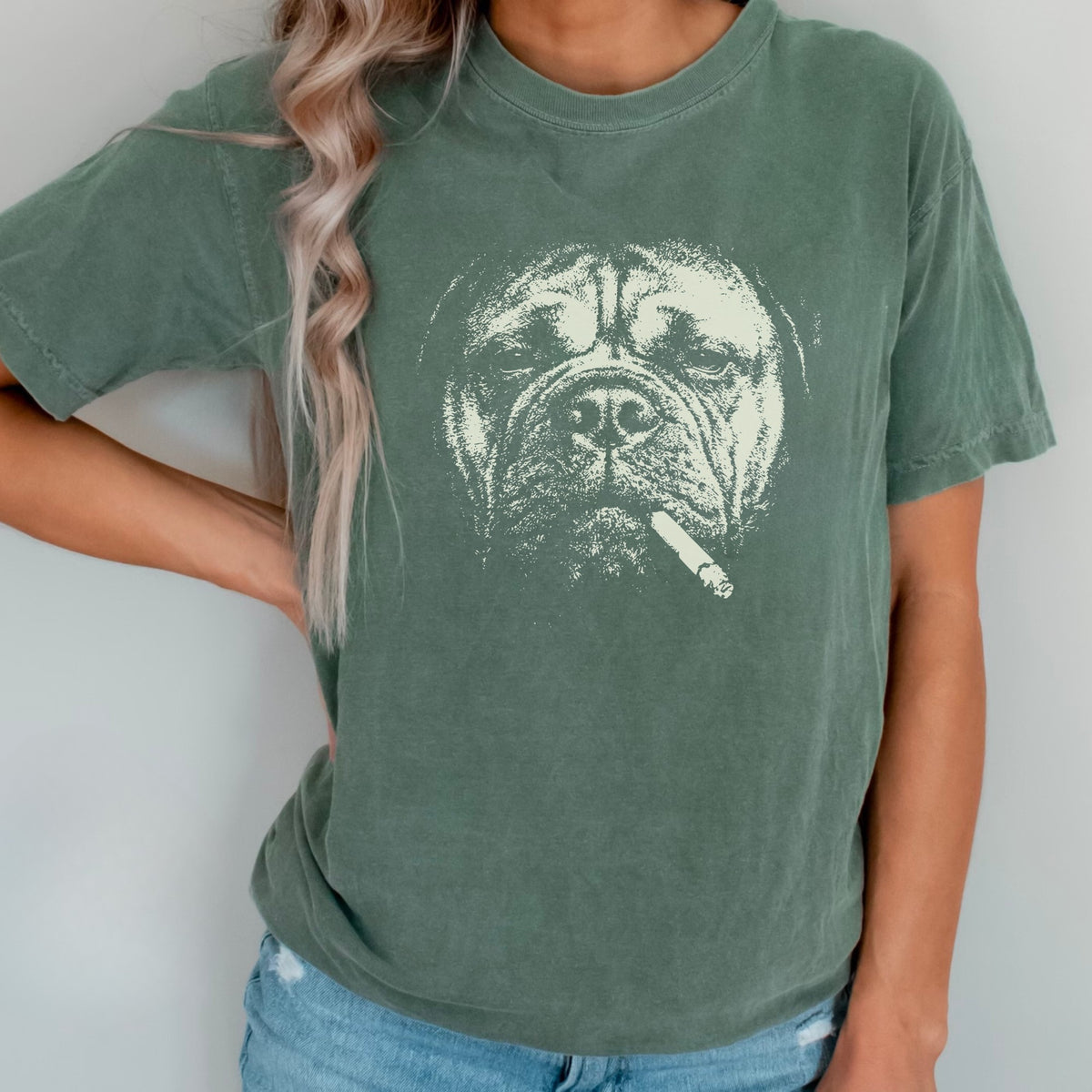 Bullmastiff Smoking t-shirt