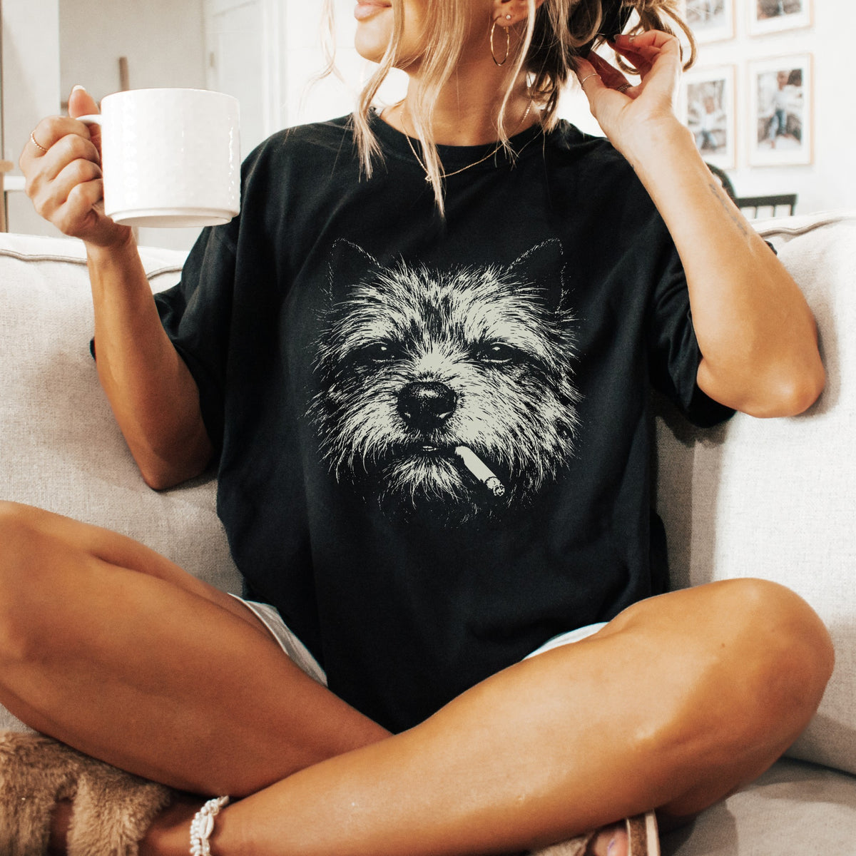Cairn Terrier Smoking t-shirt