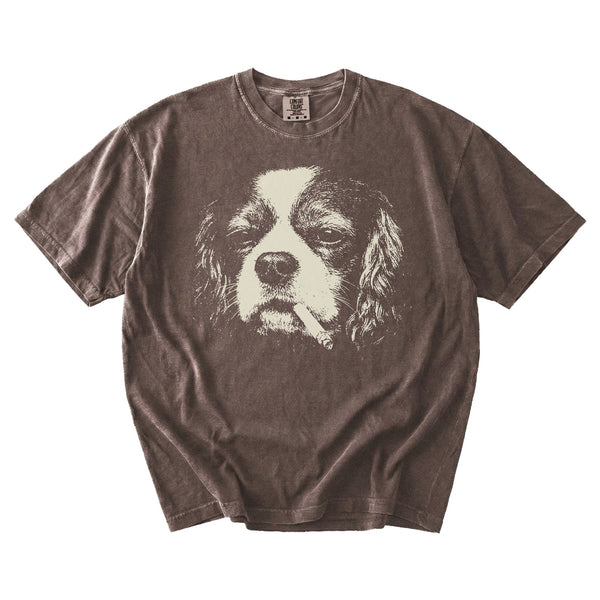 Cavalier King Charles Spaniel Smoking t-shirt