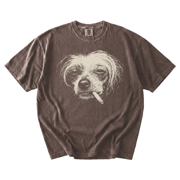 Chinese Crested Smoking t-shirt