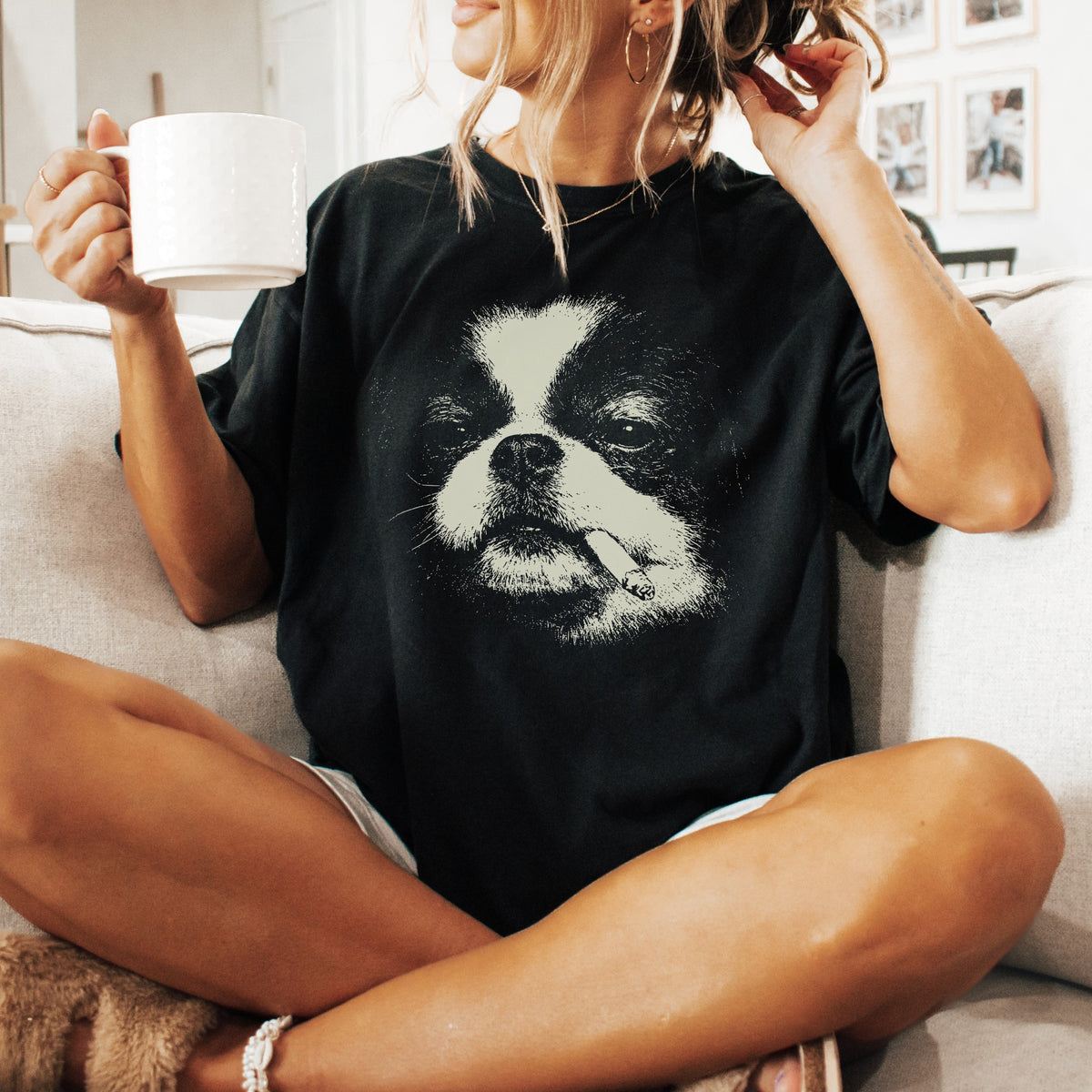 Japanese Chin Smoking t-shirt