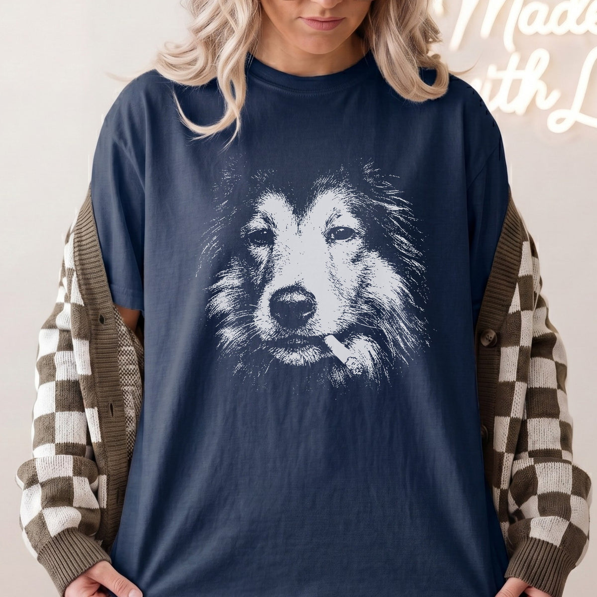 Collie Smoking t-shirt