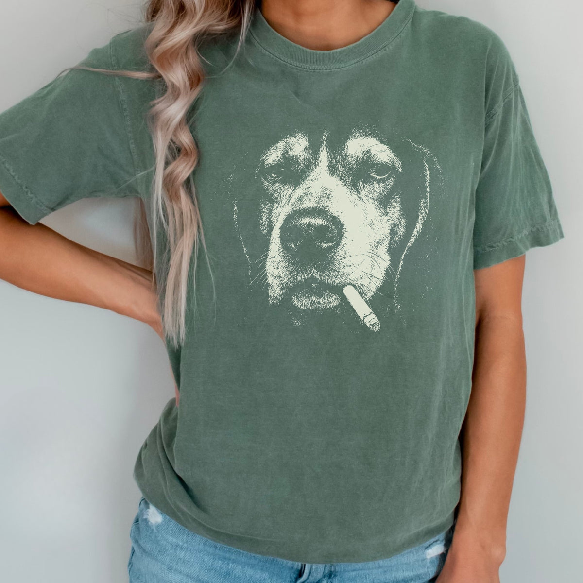 Coonhound Smoking t-shirt