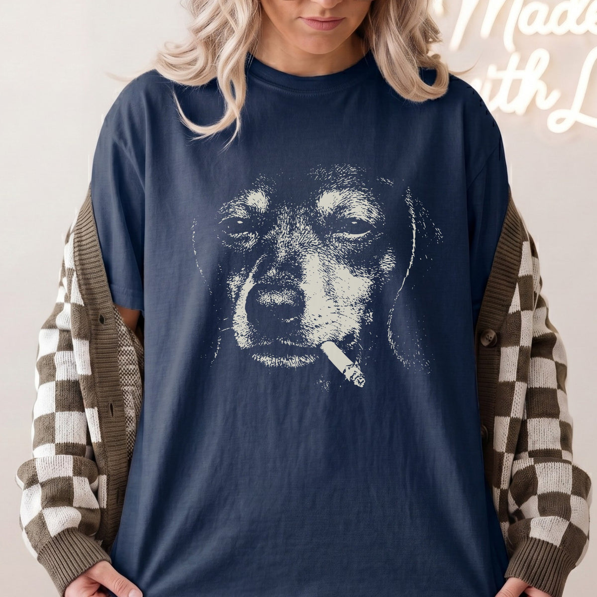 Dachshund Smoking t-shirt