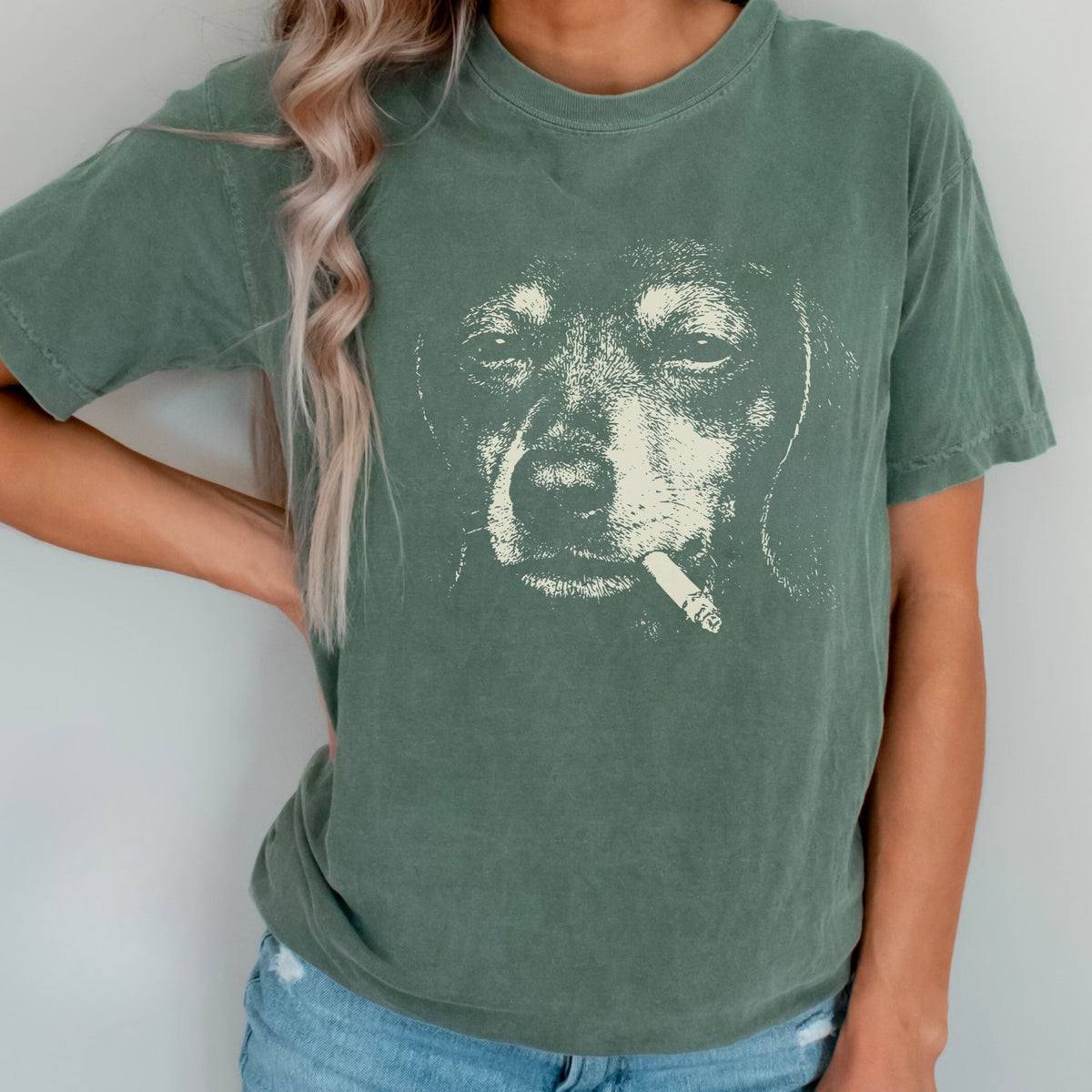 Dachshund Smoking t-shirt