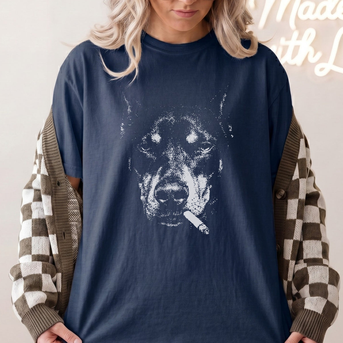 Doberman Smoking t-shirt