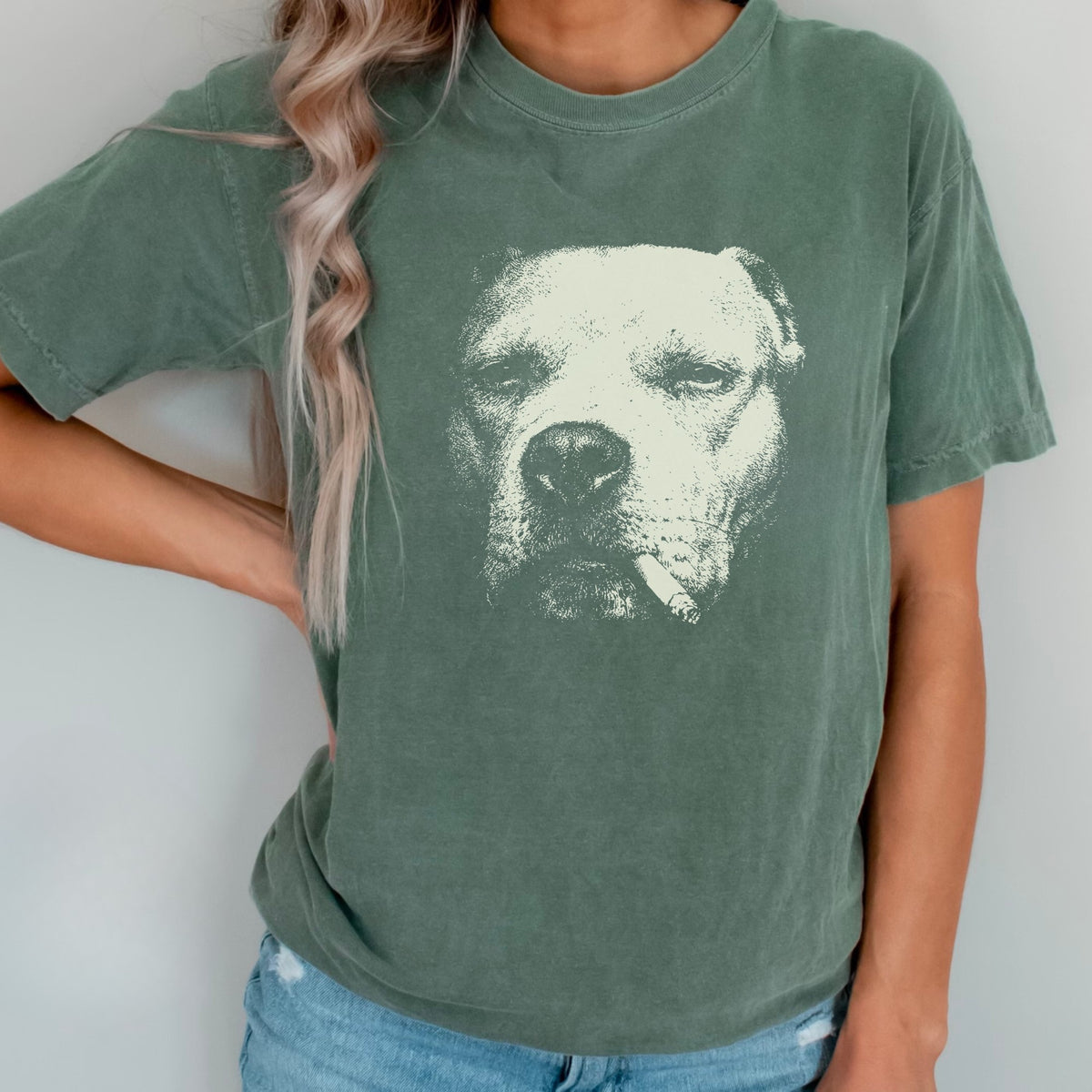 Dogo Argentino Smoking t-shirt