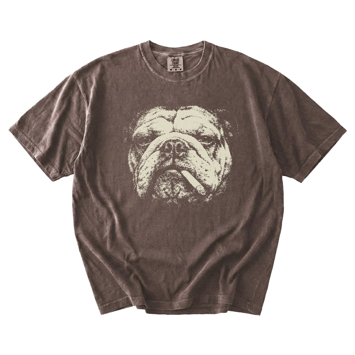 English Bulldog Smoking t-shirt