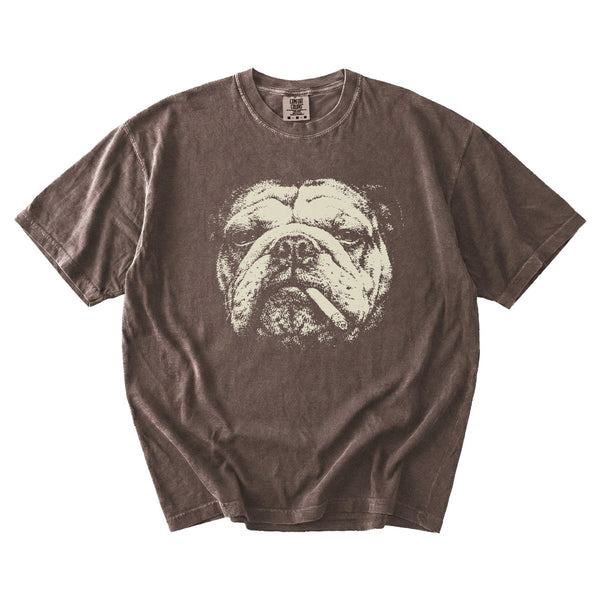 English Bulldog Smoking t-shirt