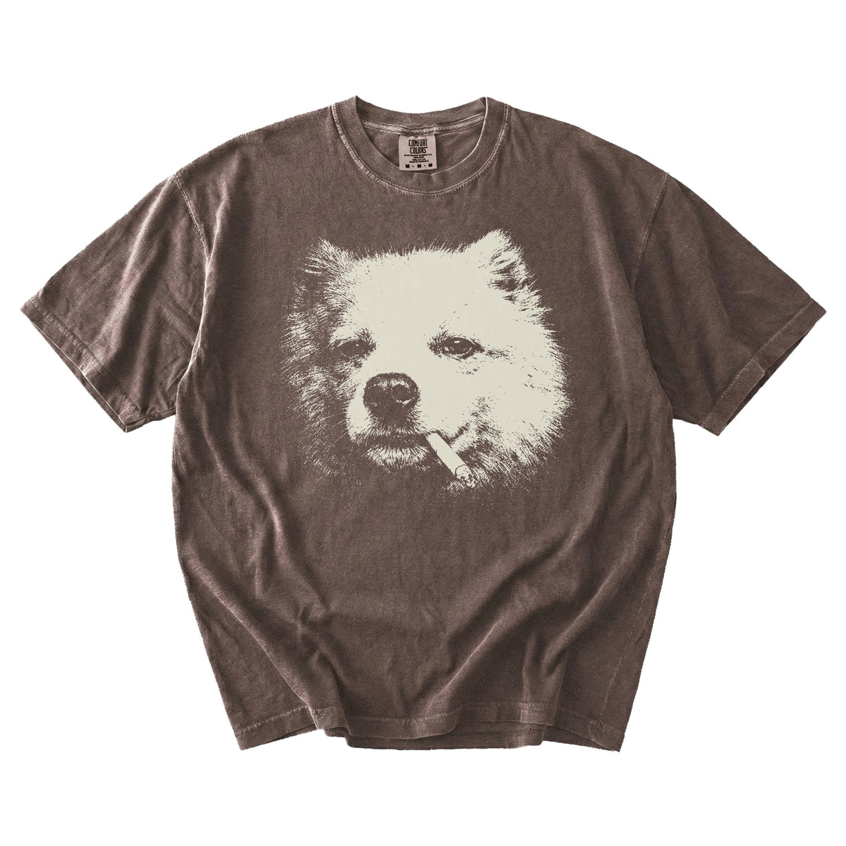 American Eskimo Dog Smoking t-shirt