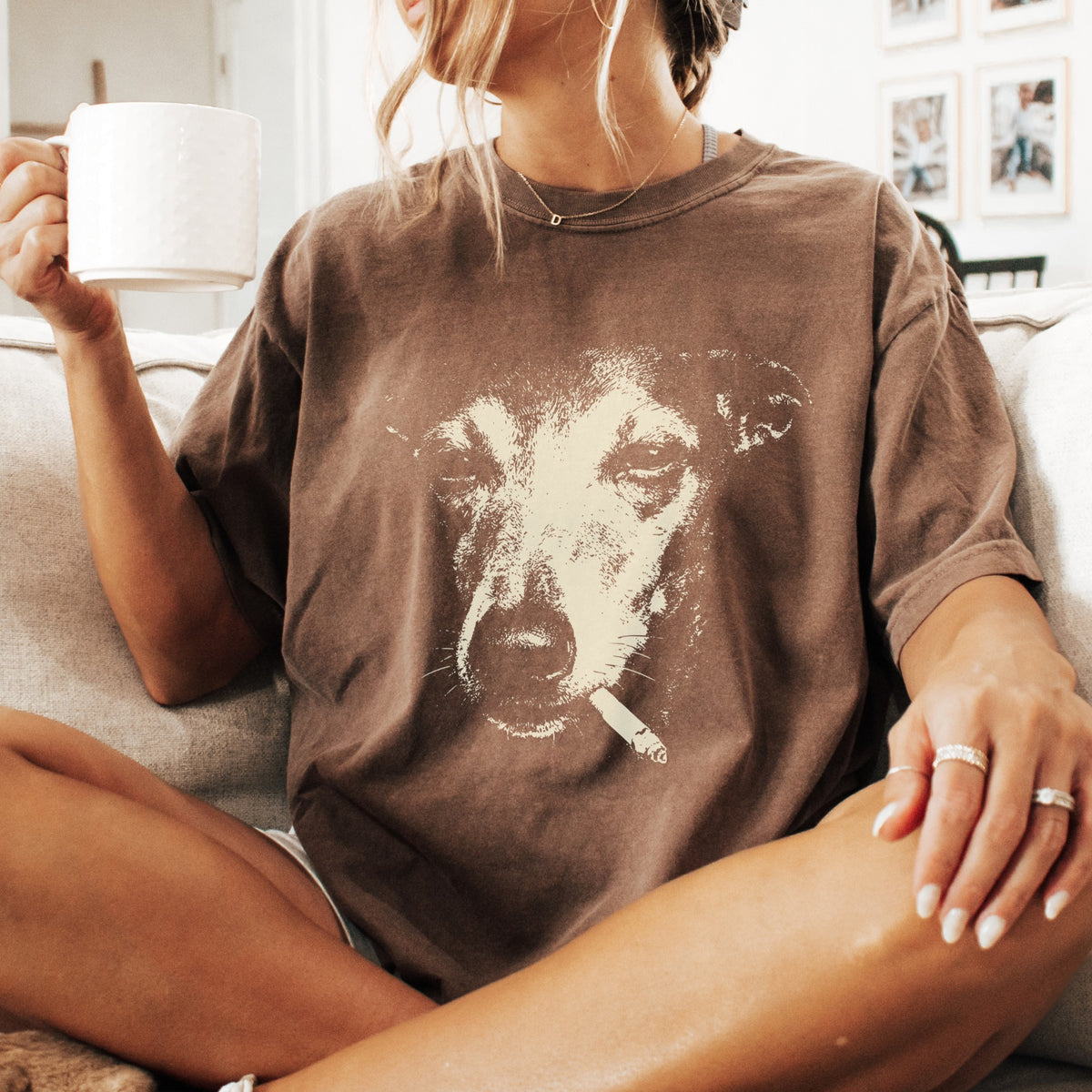 Greyhound Smoking t-shirt