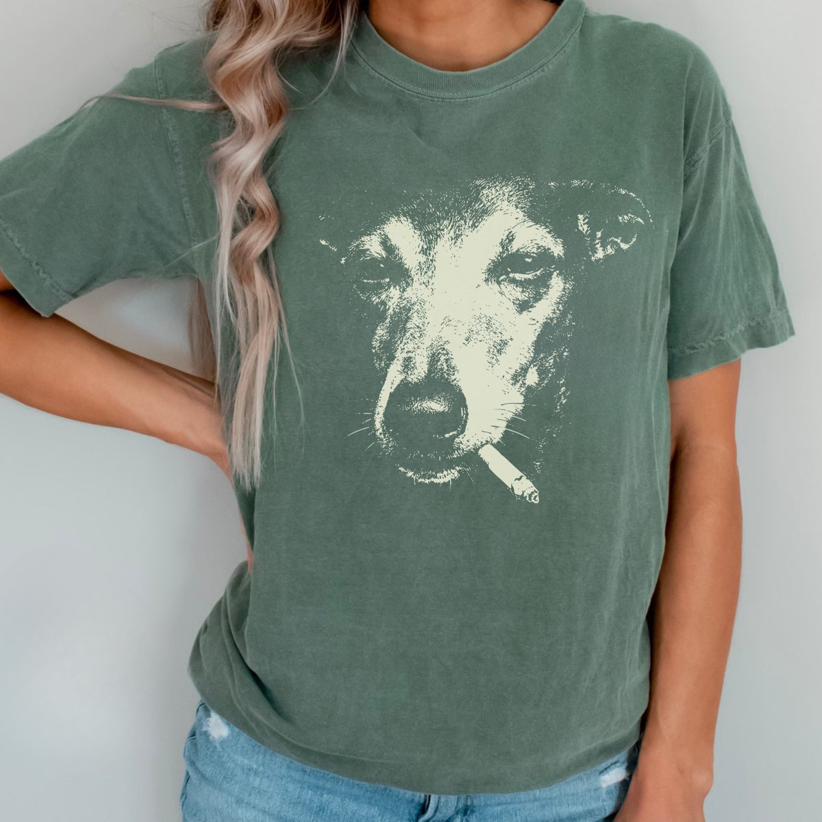 Greyhound Smoking t-shirt