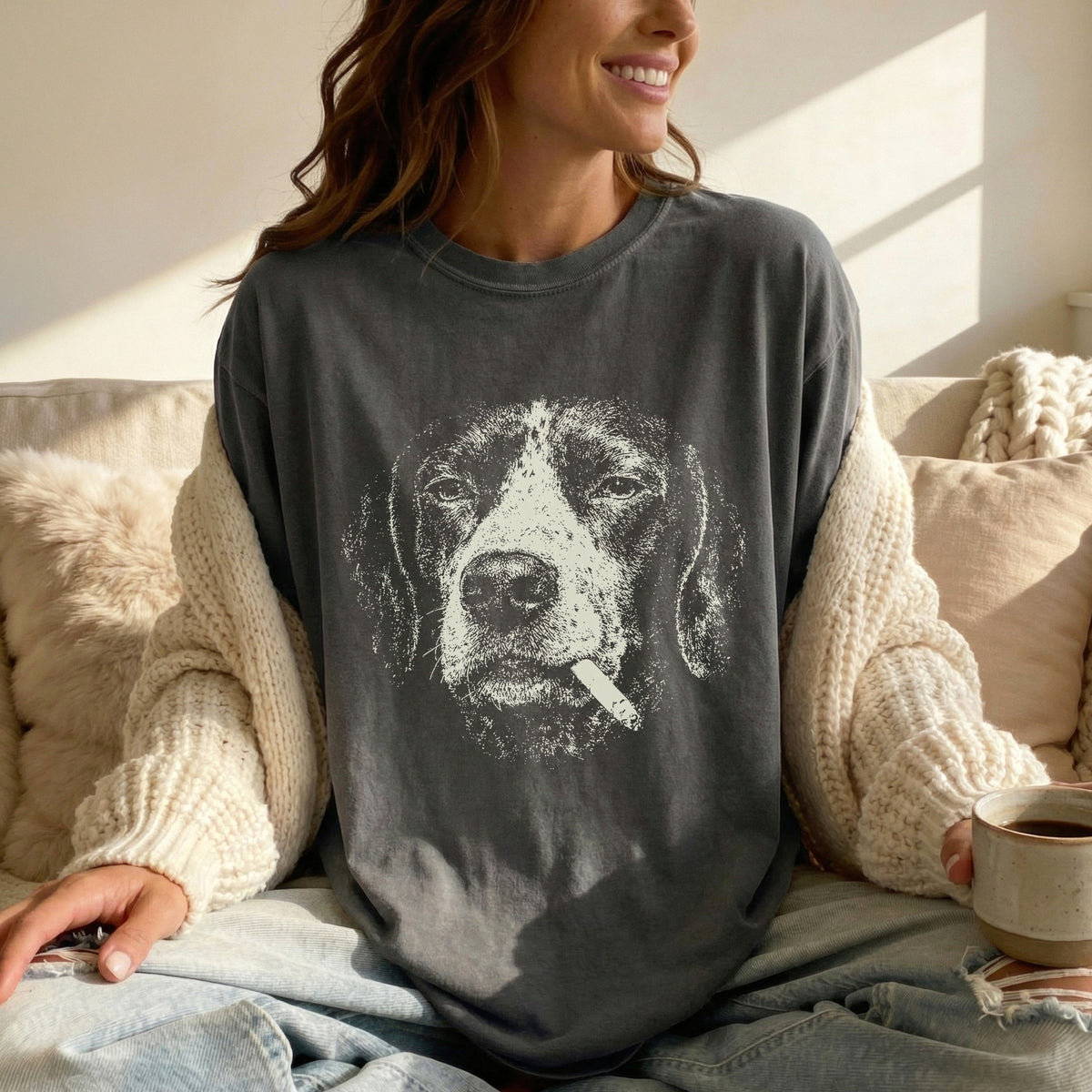 German Shorthaired Pointer Smoking t-shirt