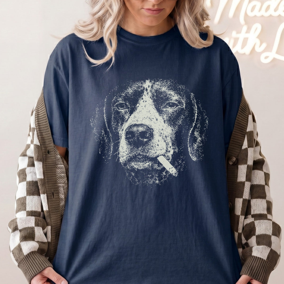 German Shorthaired Pointer Smoking t-shirt