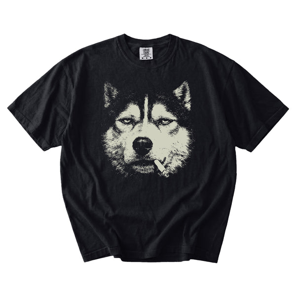 Husky Smoking t-shirt