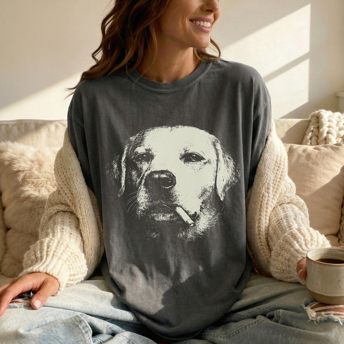 Labrador Smoking t-shirt