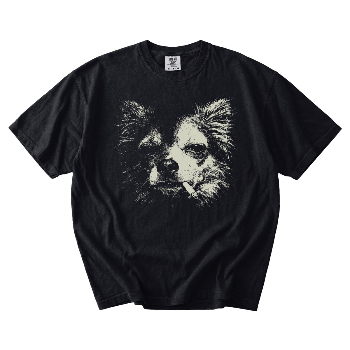Longhair Chihuahua Smoking t-shirt