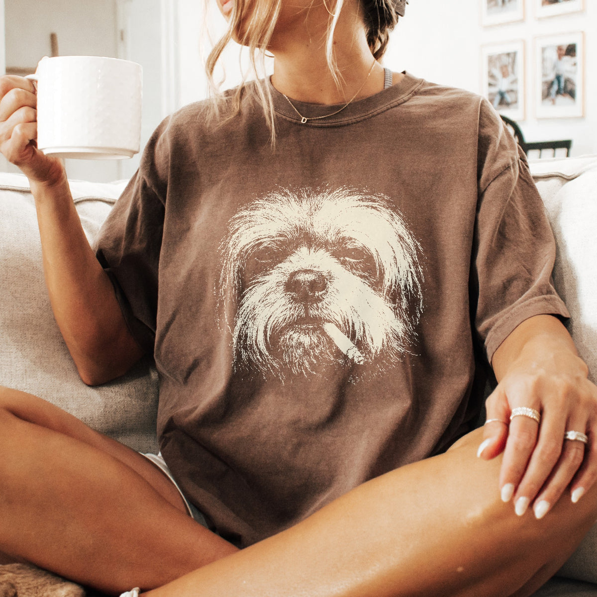 Lhasa Apso Smoking t-shirt