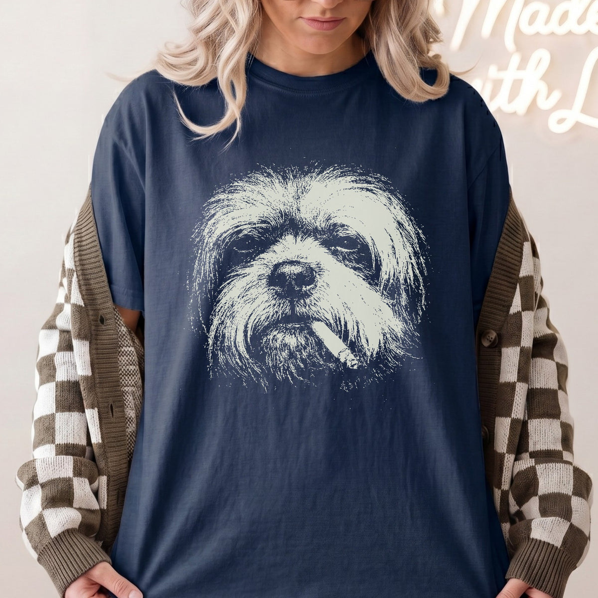 Lhasa Apso Smoking t-shirt