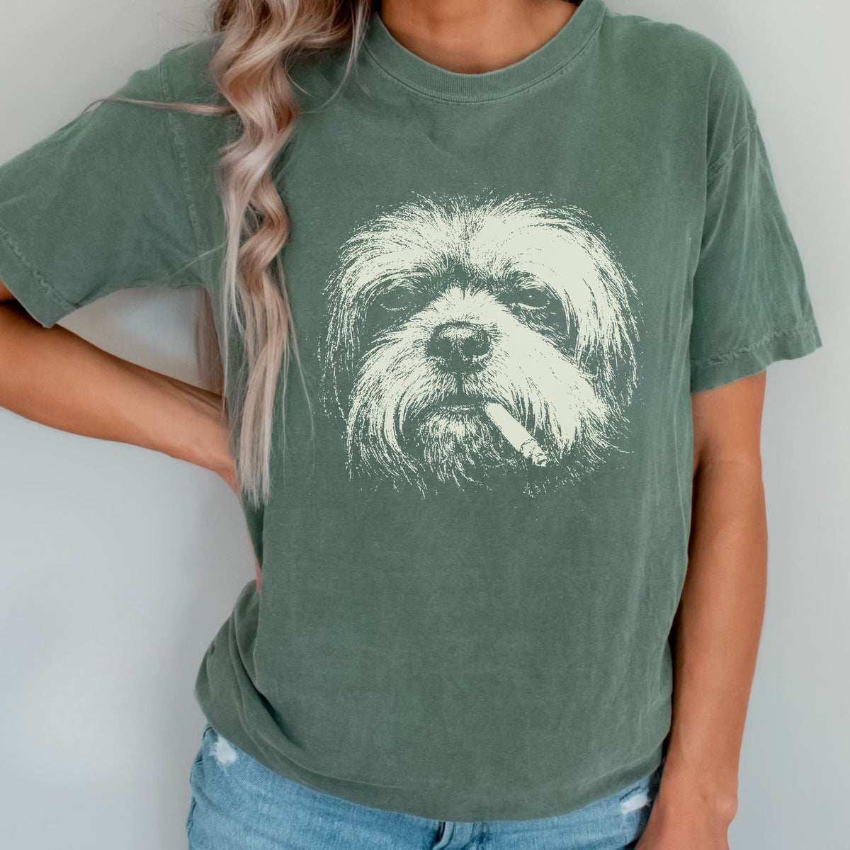 Lhasa Apso Smoking t-shirt
