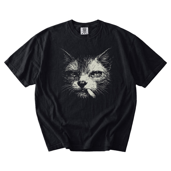 Lykoi Cat Smoking t-shirt