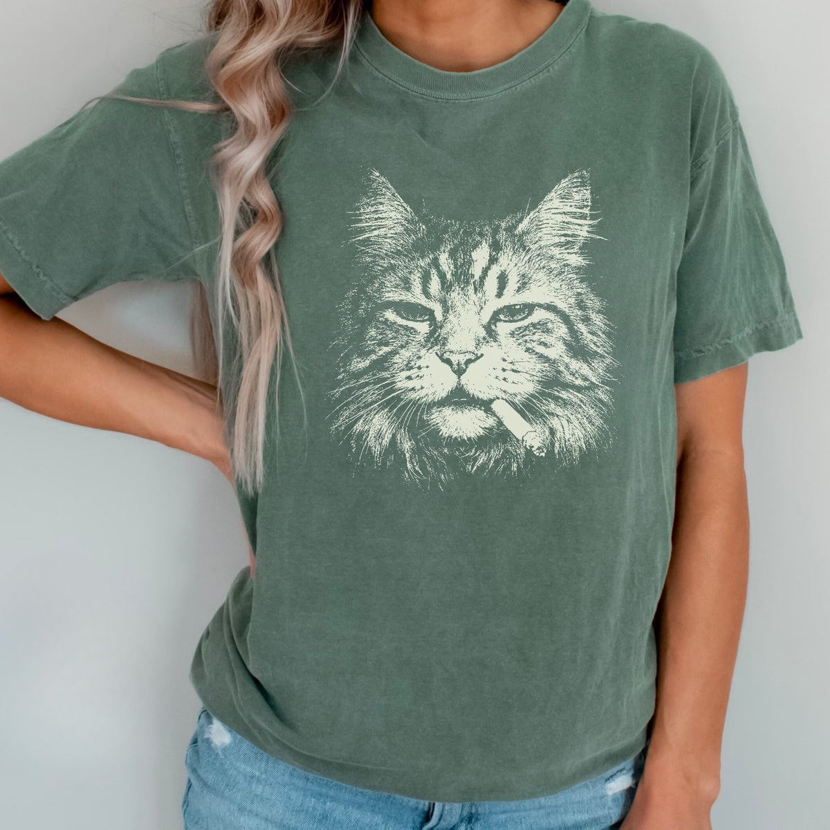 Maine Coon Cat Smoking t-shirt