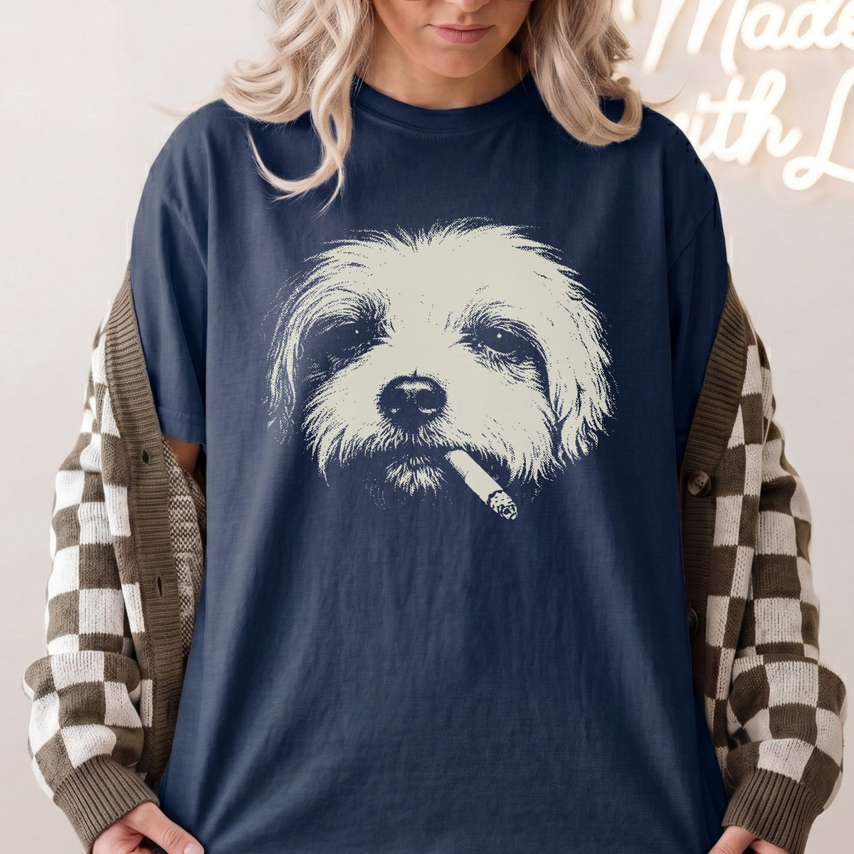 Maltese Smoking t-shirt