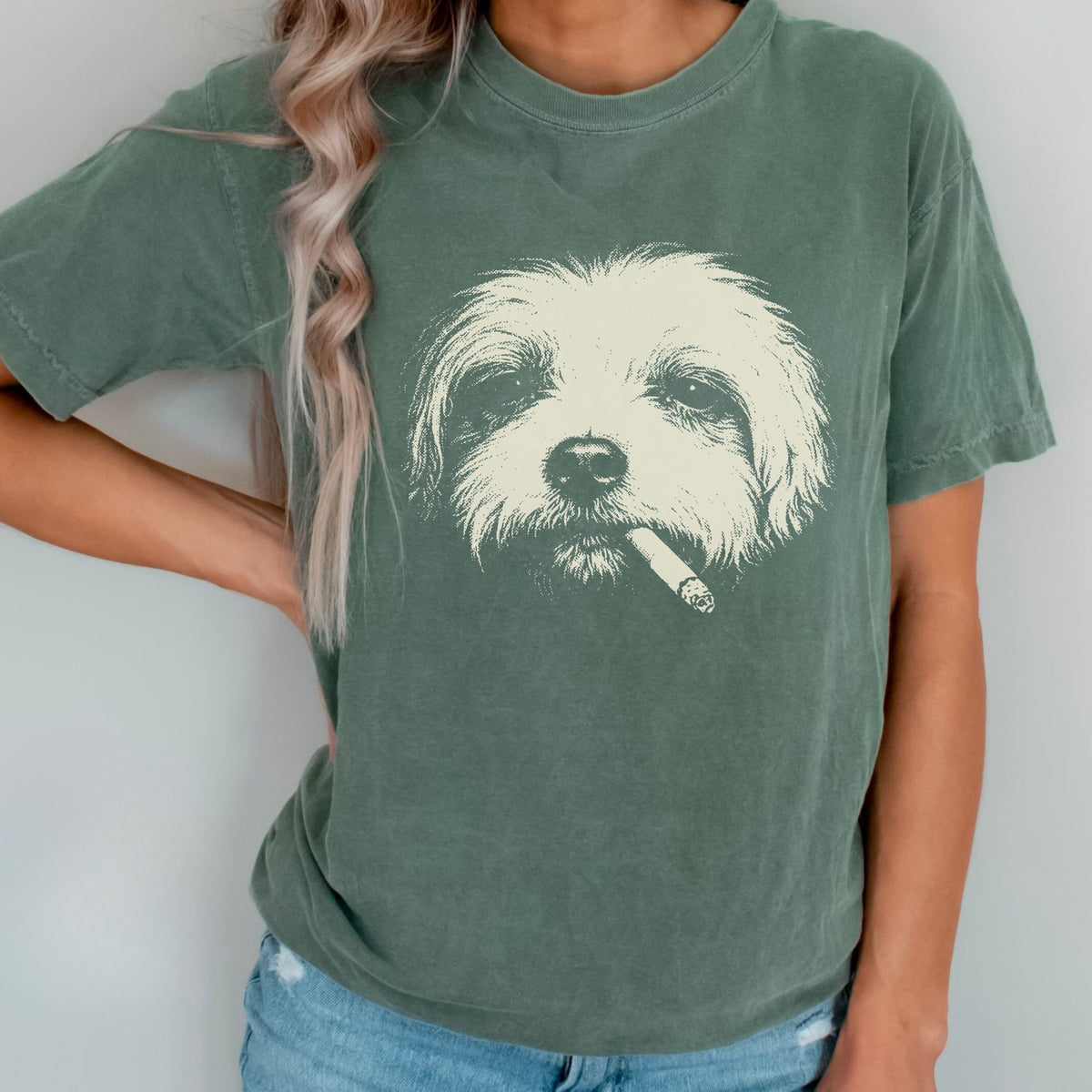Maltese Smoking t-shirt