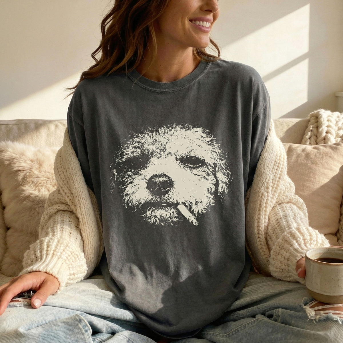 Maltipoo Smoking t-shirt