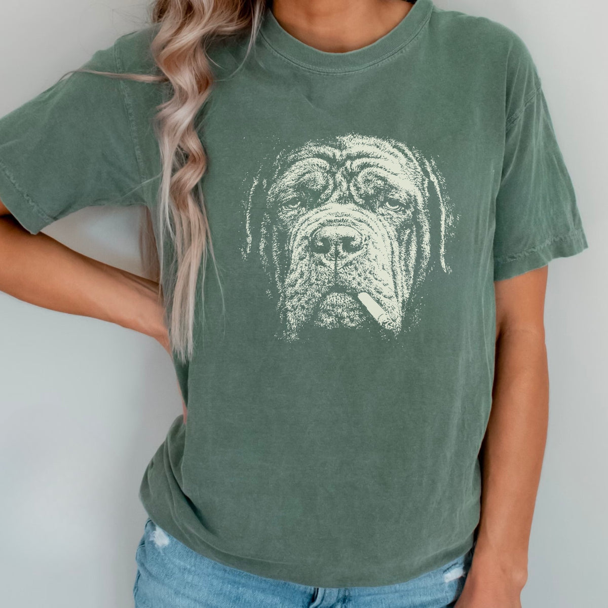 Neapolitan Mastiff Smoking t-shirt