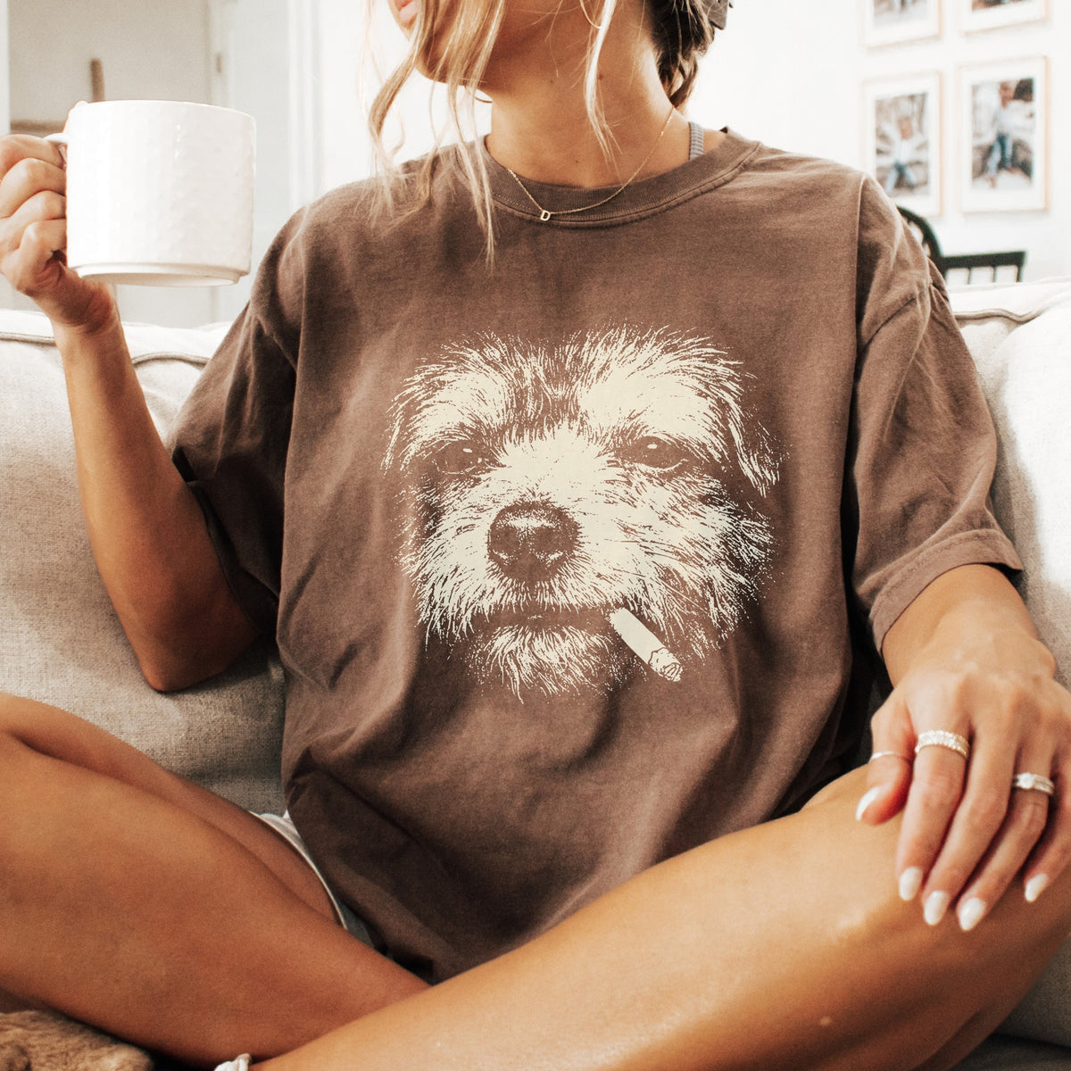 Norfolk Terrier Smoking t-shirt