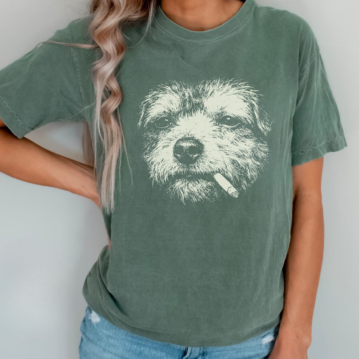 Norfolk Terrier Smoking t-shirt
