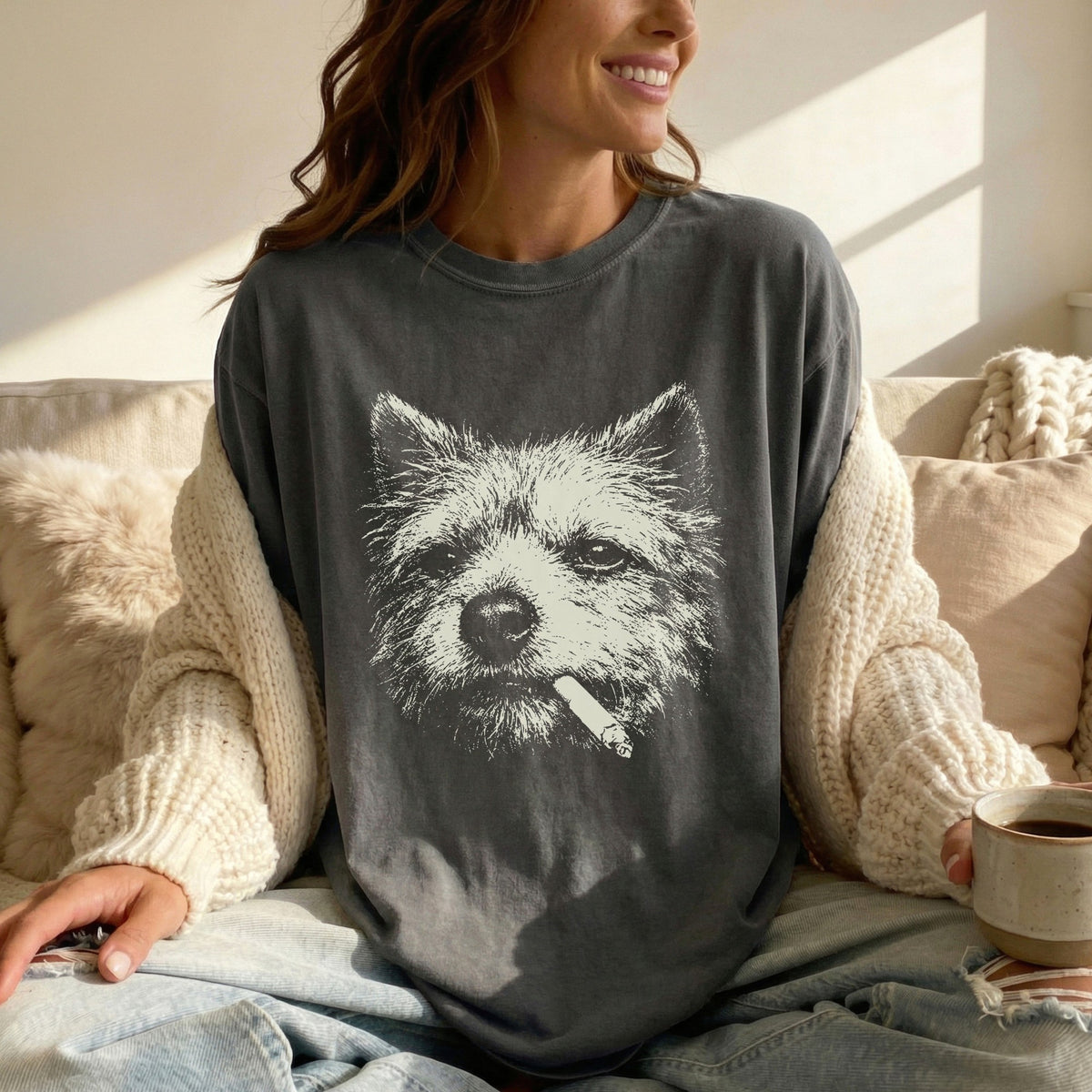 Norwich Terrier Smoking t-shirt