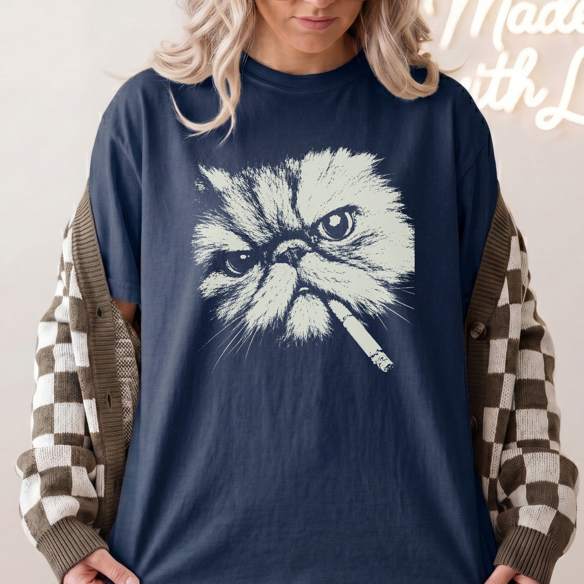Persian Cat Smoking t-shirt