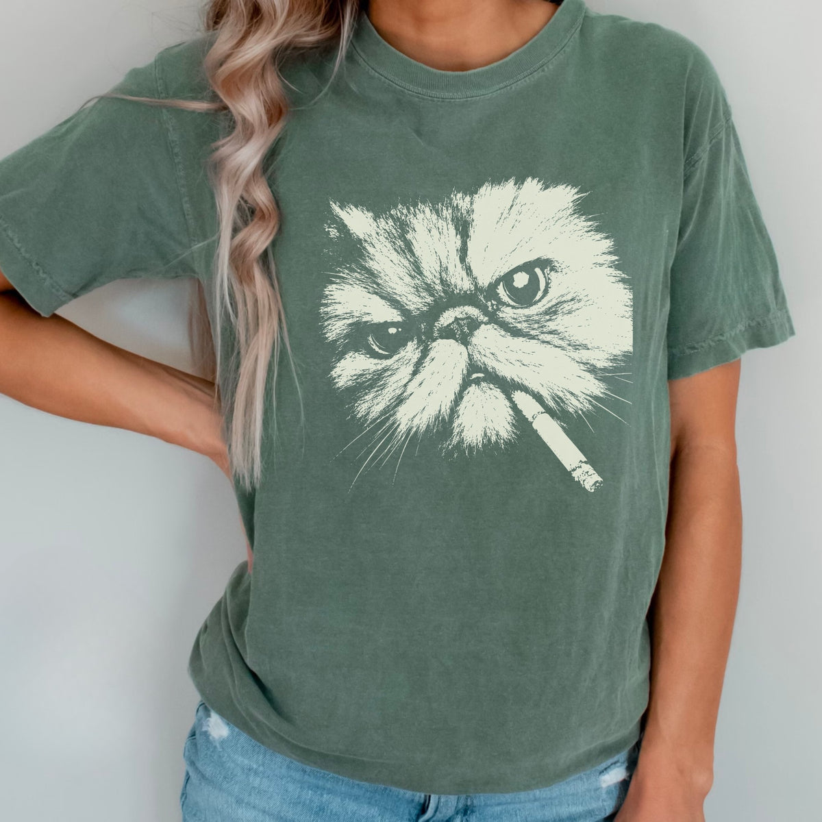 Persian Cat Smoking t-shirt