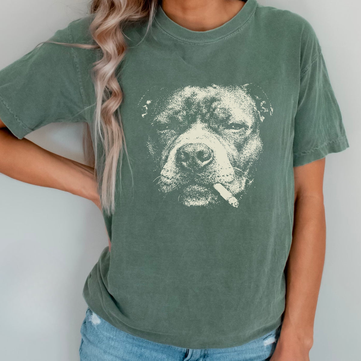 PitBull Smoking t-shirt