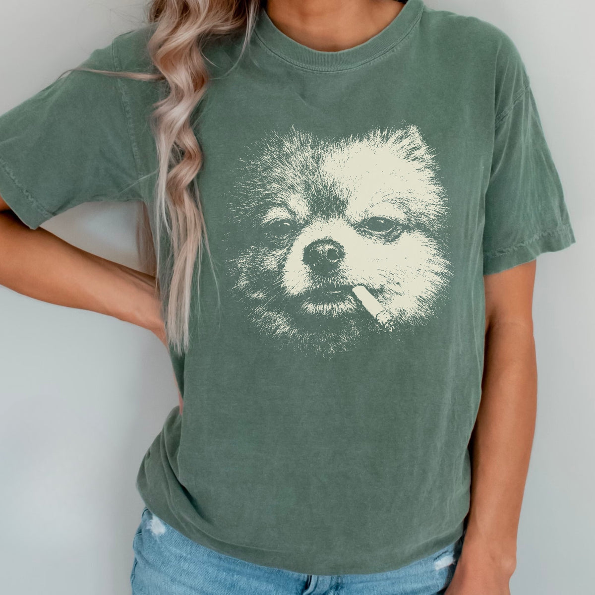 Pomeranian Smoking t-shirt