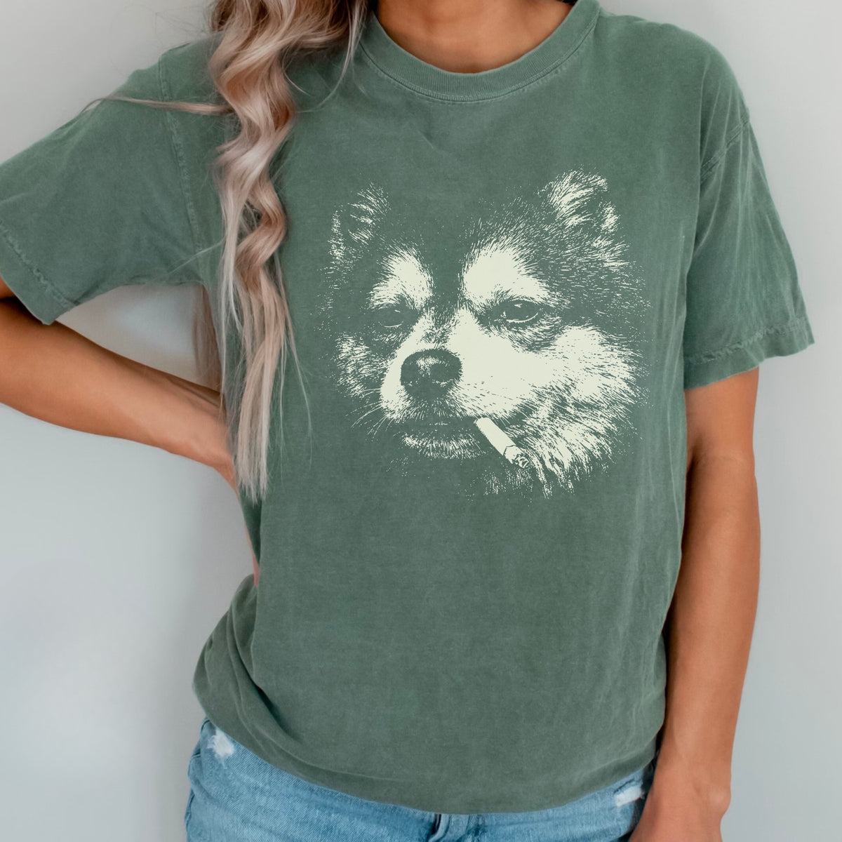 Pomsky Smoking t-shirt